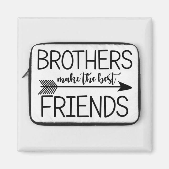 Imán El regalo de Magnet, el mejor hermano del mundo (Frente)