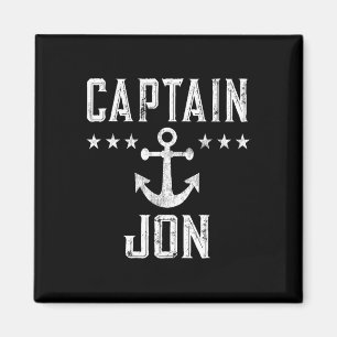Imán El Regalo Del Capitán Jon Boating Para Los Amantes