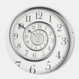 Imán El Reloj De Espiral Dorada Original