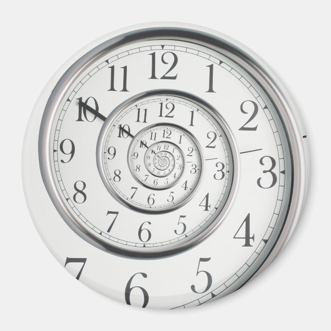 Imán El Reloj De Espiral Dorada Original (Frente)