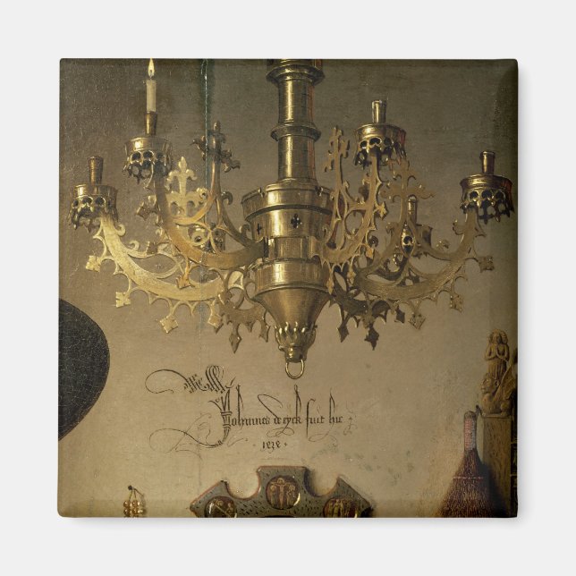 Imán El retrato de Giovanni Arnolfini (Frente)