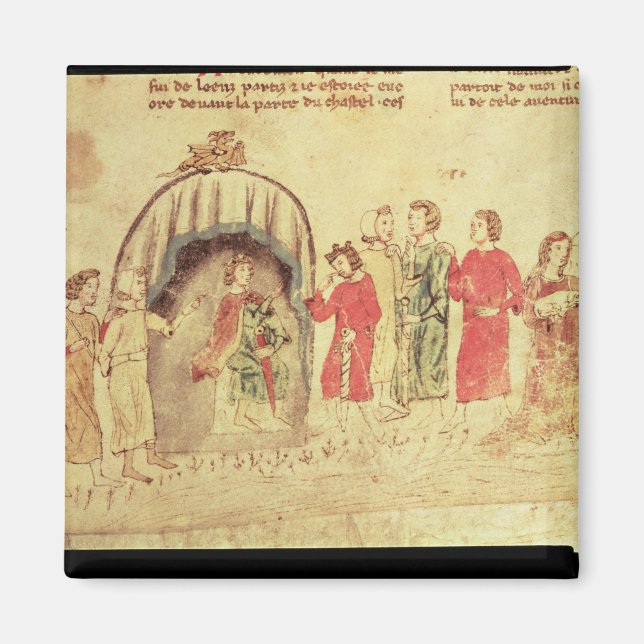 Imán El Rey Arturo y su Corte, de los romanos (Frente)