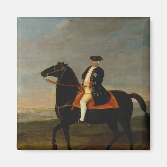 Imán El rey Frederick William I a caballo (Frente)