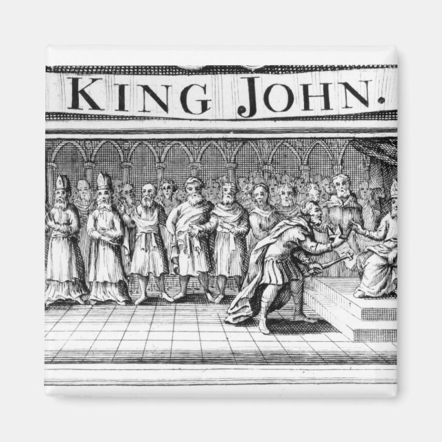 Imán El Rey John reniega su corona (Frente)