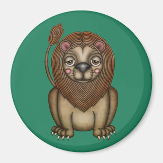 Imán El Rey lindo del león de las bestias