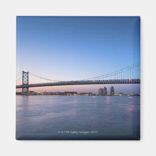 Imán El río Delaware, puente de Ben Franklin