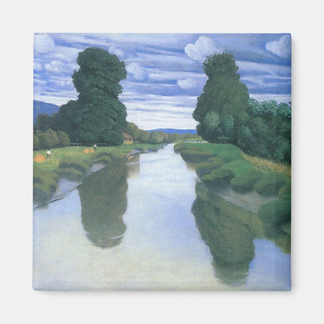 Imán El río en Berville por Felix Vallotton, Bella Arte (Frente)