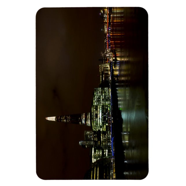 Imán El río Támesis de noche (Vertical)