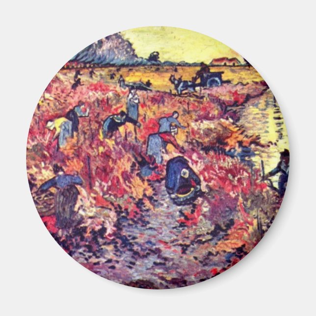 Imán El Rojo Vive De Vincent Van Gogh (Frente)