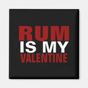 Imán El ron divertido es mi el día de San Valentín an