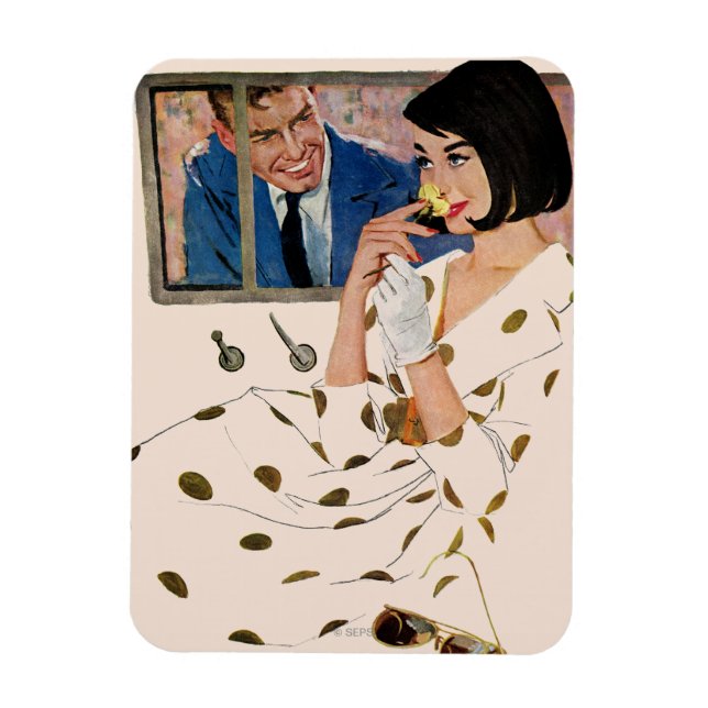 Imán El Rosa de oro (Vertical)