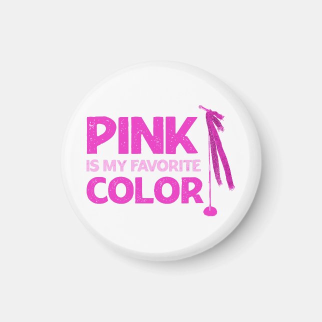 Imán El rosa es mi color favorito (Frente)