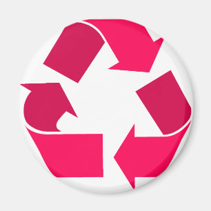 Imán el rosa recicla símbolo