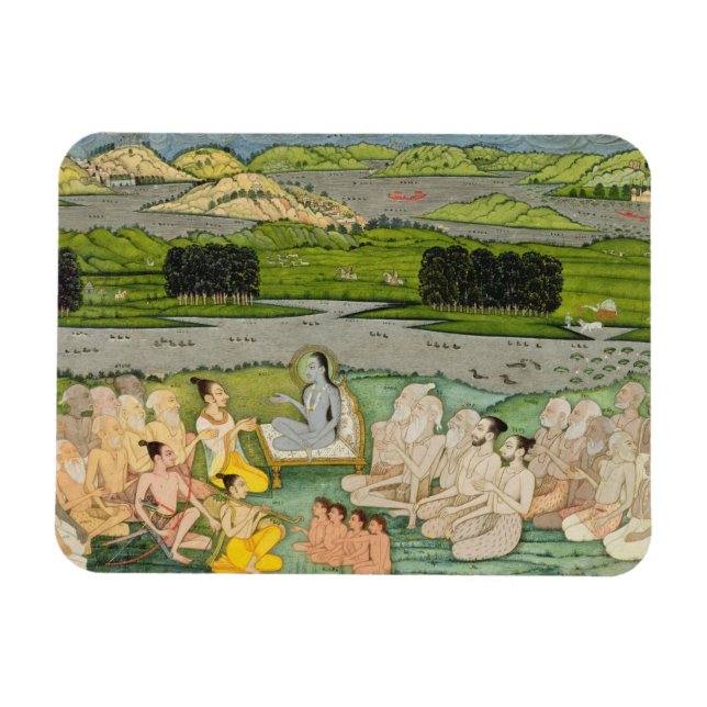 Imán El sabio Shuku Deva dirigiéndose al Rey Parikshit  (Horizontal)