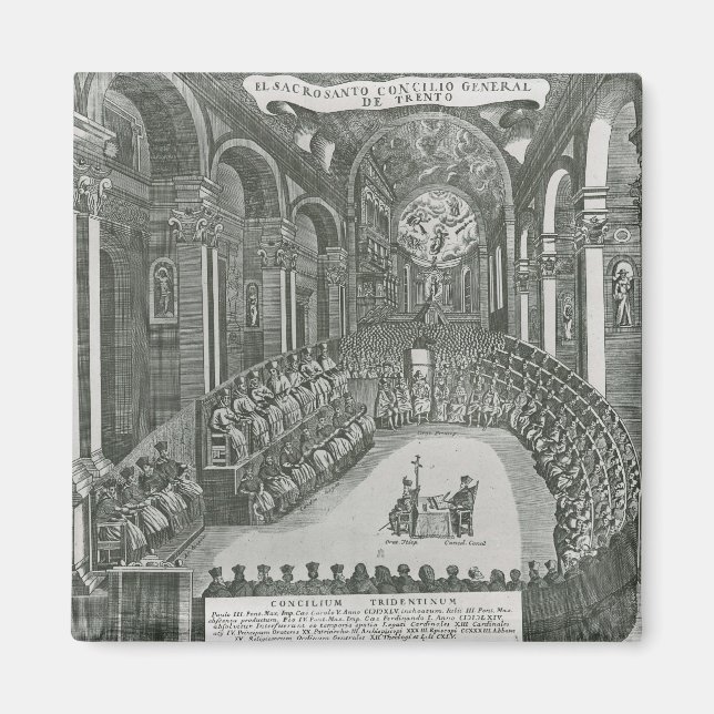 Imán El Sacrosanto Concilio General de Trento (Frente)