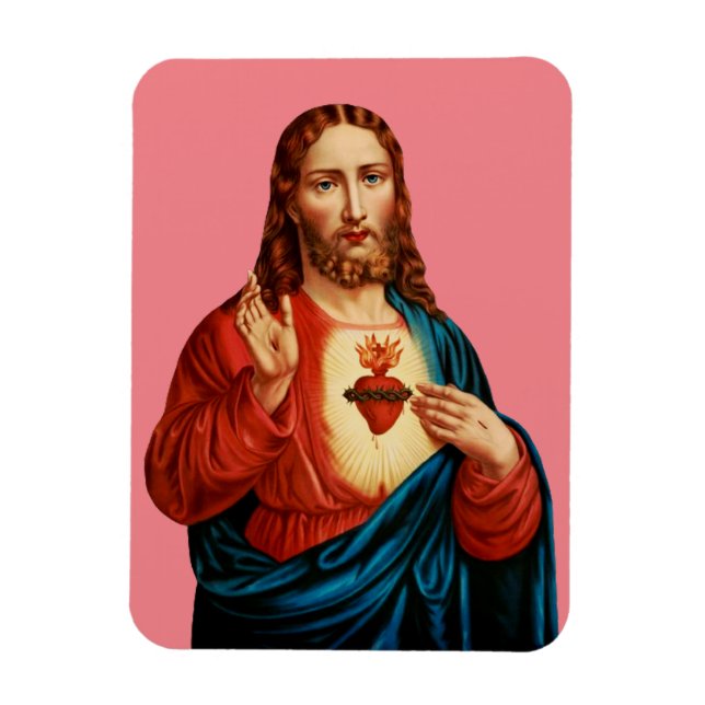 Imán El Sagrado Corazón de Jesús (Vertical)