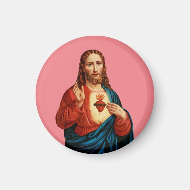 Imán El Sagrado Corazón de Jesús (Frente)