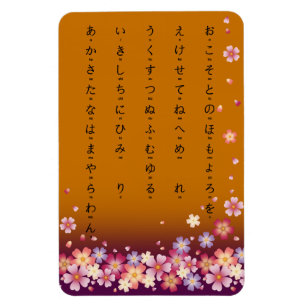 Imán El Sakura florece con el oro de los personajes jap