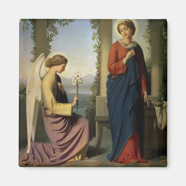 Imán El saludo angélico, o La Anunciación, 1860 (Frente)