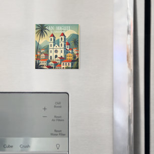 Imán El Salvador   San Miguel Travel Vintage Retro