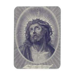 Imán El Santo Rostro De Jesús Con Corona De Espinas Art