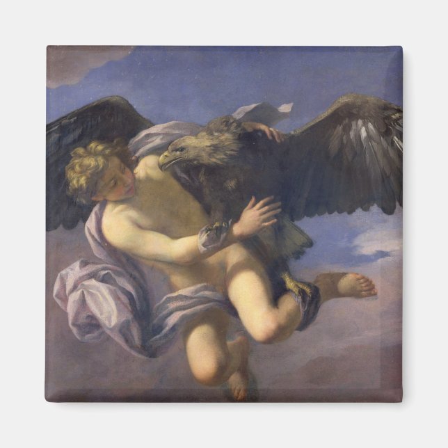 Imán El secuestro de Ganymede, 1700 (aceite sobre lienz (Frente)