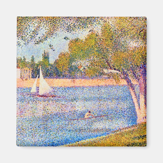 Imán El Sena en La Grande Jatte, Seurat (Frente)