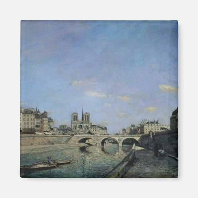 Imán El Sena y Notre Dame en París, 1864 (Frente)