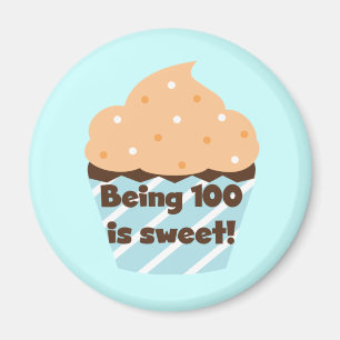 Imán El ser 100 es camisetas y regalos dulces del