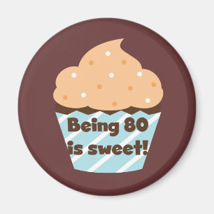 Imán El ser 80 es camisetas y regalos dulces del