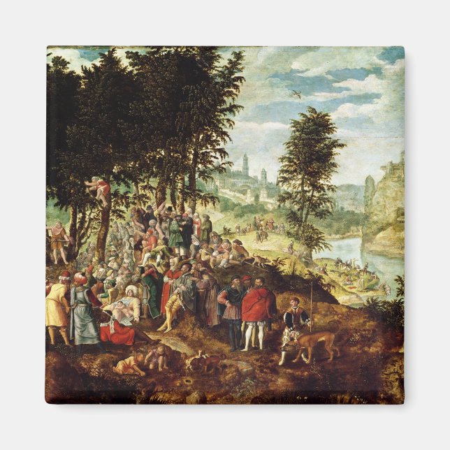 Imán El sermón de San Juan Bautista, c.1550 (Frente)