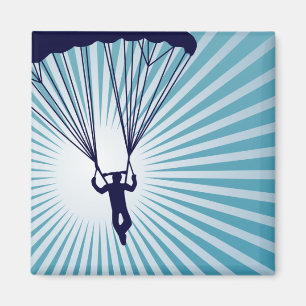 Imán el skydiving altísimo