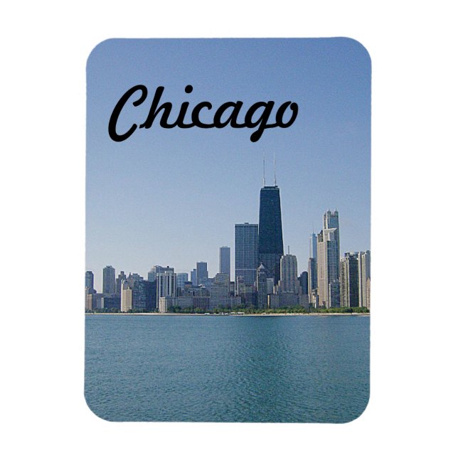 Imán El Skyline de Chicago (Vertical)