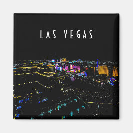 Imán El Skyline de Las Vegas de noche