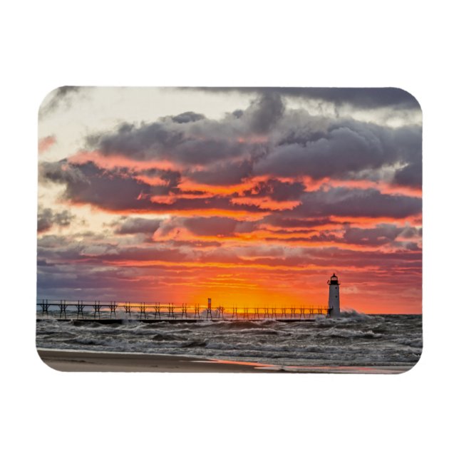 Imán El sol hundiéndose bajo el horizonte (Horizontal)