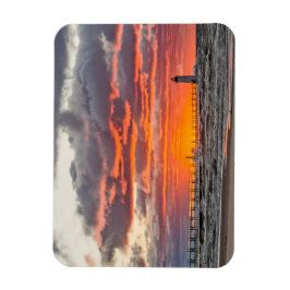 Imán El sol hundiéndose bajo el horizonte