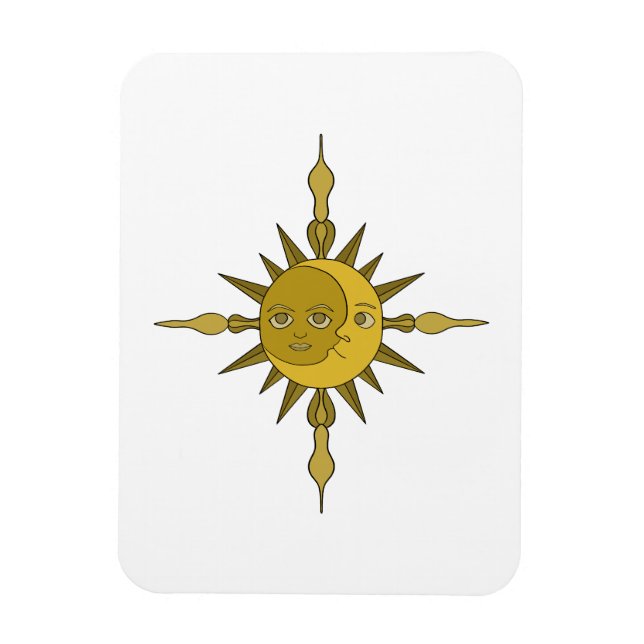 Imán El sol y la luna (Vertical)
