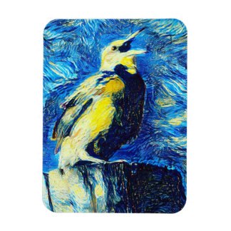 Imán El solitario estilo VanGogh