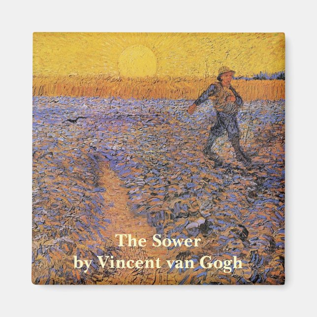Imán El Sower de Vincent van Gogh (Frente)