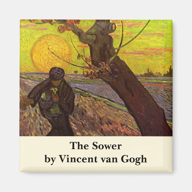 Imán El Sower de Vincent van Gogh (Frente)