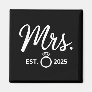 Imán El Sr. Y La Sra. Engagement Tees acaban de casarse