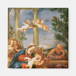 Imán El St. santo Elizabeth y St. John de la familia