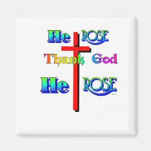 Imán Él Subió Gracias A Dios Él Rosa Refrigerator Magne