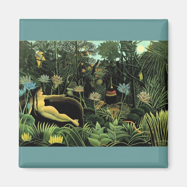 Imán El sueño de Henri Rousseau (1910) (Frente)