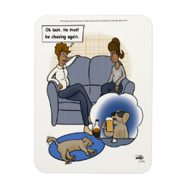 Imán El sueño de perseguir perros