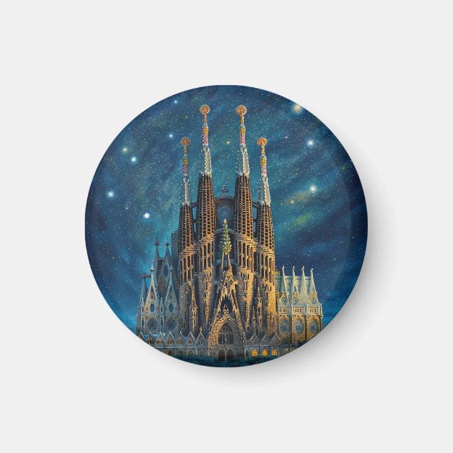 Imán El sueño estrellado de Gaudí | Barcelona Sagrada F (Frente)