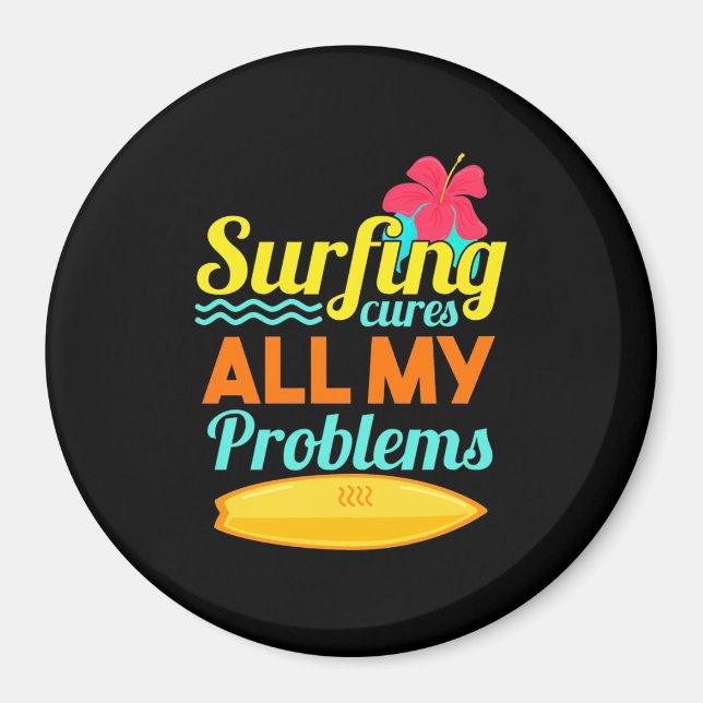 Imán El Surfing Es Todos Mis Problemas (Frente)