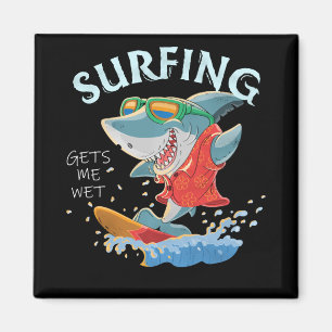 Imán El Surfing Me Consigue Regalos De Tiburón Gracioso