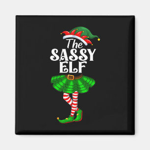 Imán El Sy Elf Xmas Divertida Navidad Familia Pareja Pa