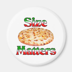 Imán El tamaño importa (la pizza)